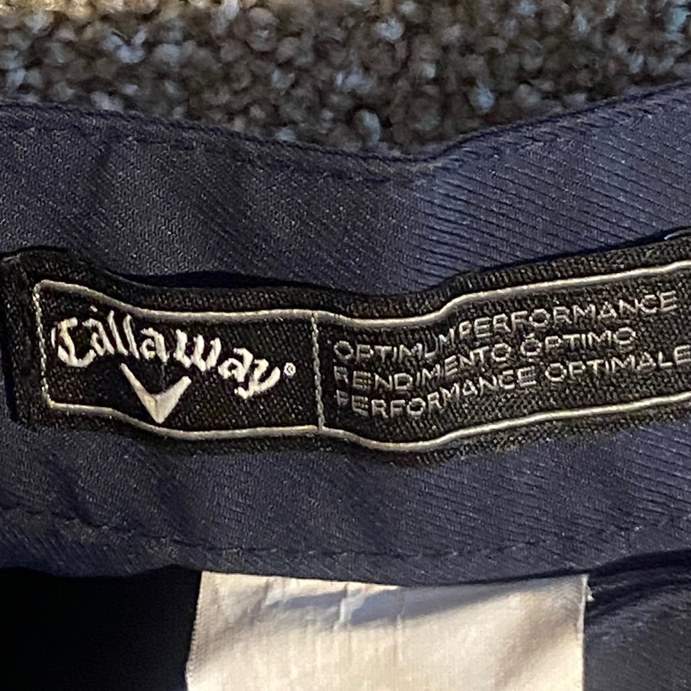 Callaway Golf Shorts Mens 40 Navy Blue Excellent Performance Flat Front Cargo - Picture 3 of 10